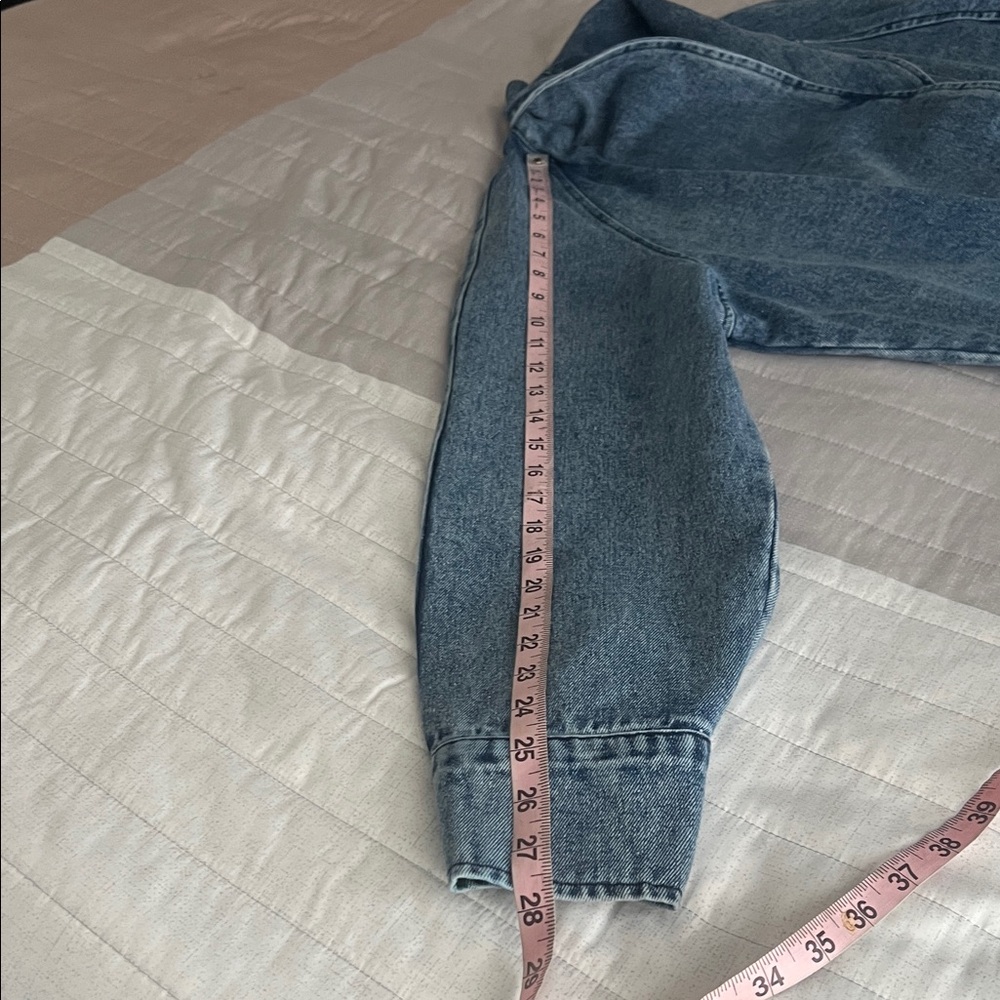 PEACH Women's Denim JACKET Blazer - Blue Jean never worn size L - Picture 13 of 17